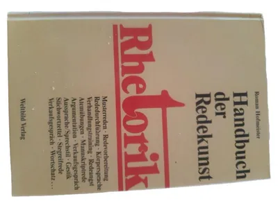 Handbuch der Redekunst Taschenbuch Roman Hofmeister Kommunikation & Beziehungen
