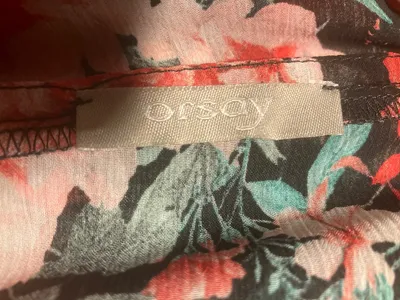 ORSAY Damen Bluse Off-Shoulder Blumenmuster Gr. M Mehrfarbig Sommer