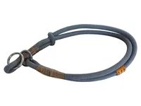 BE NORDIC Martingal Hundehalsband Tau Leder Grau 50cm 1