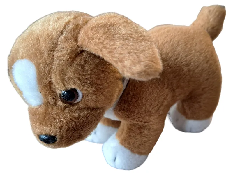 Bauer Baby Kuscheltier Hund Welpe Stofftier Braun Komfortabel 1