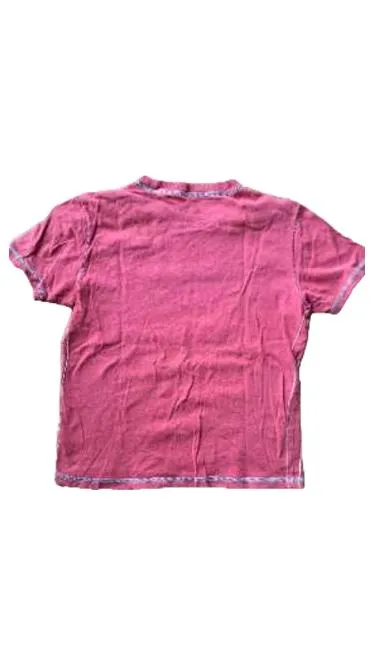 Napapijri T-Shirt Kinder Gr. 128 Rot Logo Geographic Baumwolle