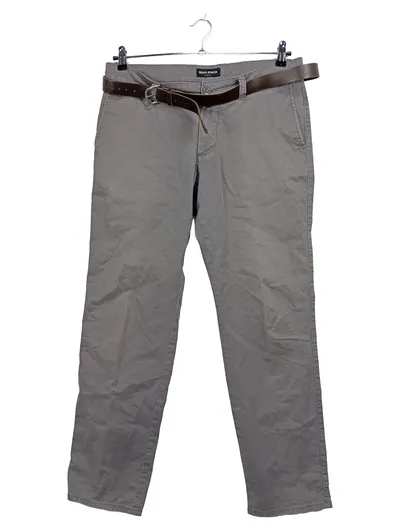 Bernd Berger Herren Stretch Hose Gr. 24 Grau Baumwolle Casual