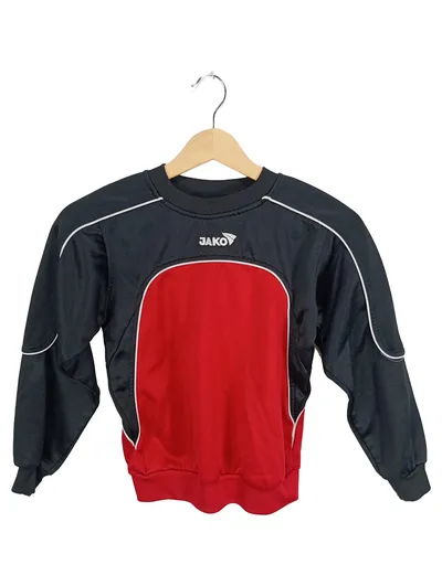 JAKO Sport Sweatshirt Pullover Schwarz Rot Gr. 128