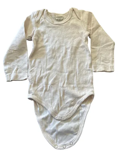 ALANA Baby Langarmbody Gr. 74/80 Beige Baumwolle Kinder Body