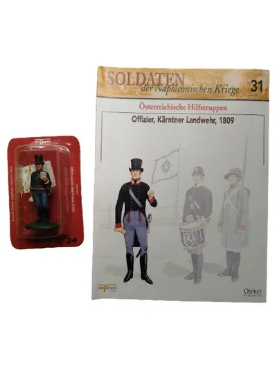 Del Prado Figur Soldat Offizier Kärntner Landwehr 1809 Mehrfarbig 7cm