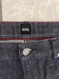 HUGO BOSS Herren Jeans Regular Fit Dunkelblau Gr. 34/32 Denim 3