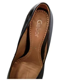 Gabor Damen Pumps Leder Schwarz Gr. 38 Spitz Kitten Heel Klassisch 3