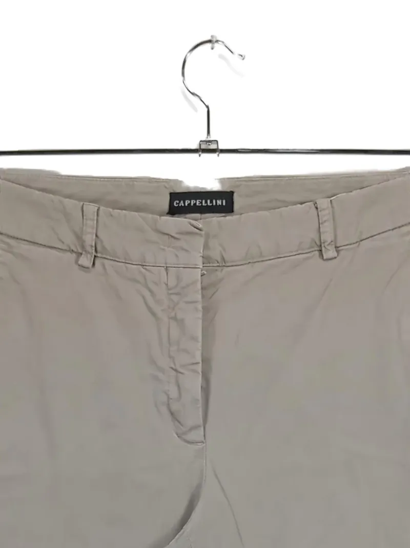 Cappellini Damen Stoffhose Chino Beige W31 L27 Baumwolle Viskose Elasthan 2