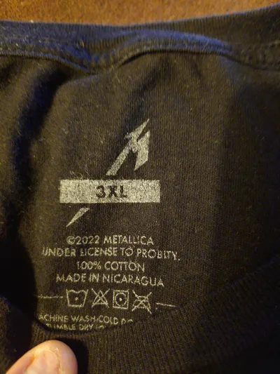 Metallica T-Shirt Herren 72 Seasons Logo Schwarz Gelb Gr. 3XL Baumwolle