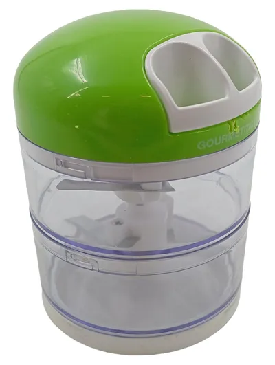 GOURMETmaxx Manueller Multizerkleinerer Zwiebelschneider Gemüseschneider Grün