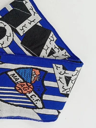 Málaga CF Fanschal Fußball Schal Blau Weiß 142cm Fan Scarf