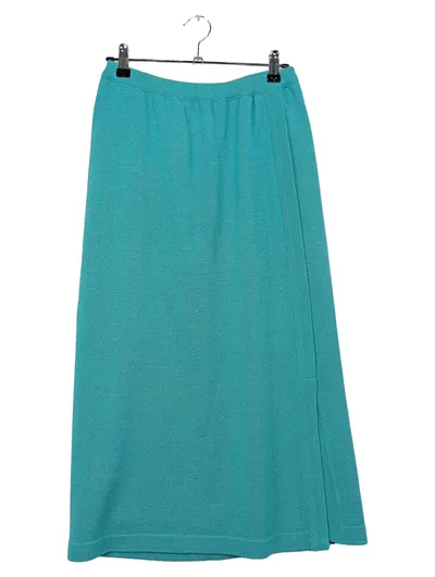 BODE Damen Strickrock Bleistiftrock Türkis Gr. 38 Midi Acryl