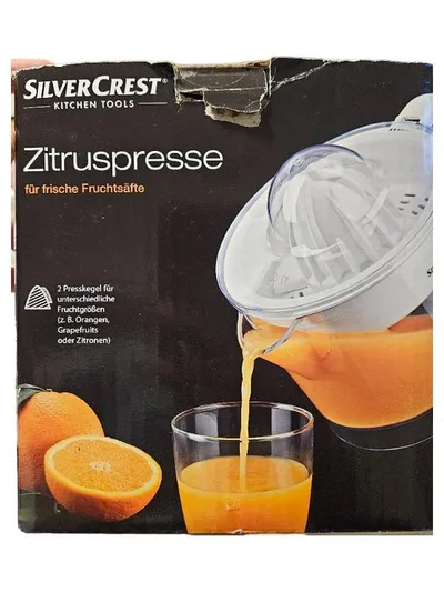 Silvercrest Zitruspresse 270052 elektrisch weiß Saftpresse Entsafter
