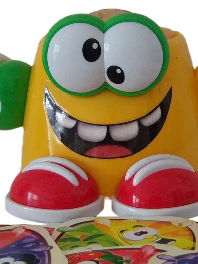 Goliath Spielzeug Mixer Kinder Küchengerät Frucht Kartenspiel Gelb