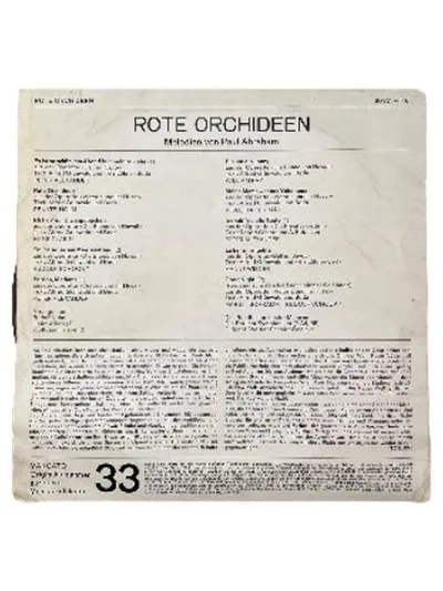 Marcato Paul Abraham Rote Orchideen Schlager LP Vinyl Operette