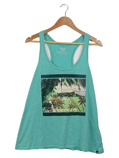 Hurley Damen Tanktop Hawaii Türkis Gr. M Casual