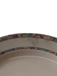 Eschenbach Porzellan Essteller 2er Set Abstrakt Bunt 20cm Klassisch