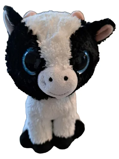 Ty Beanie Boo Kuh Stofftier Kuscheltier Plüschtier Schwarz Weiß