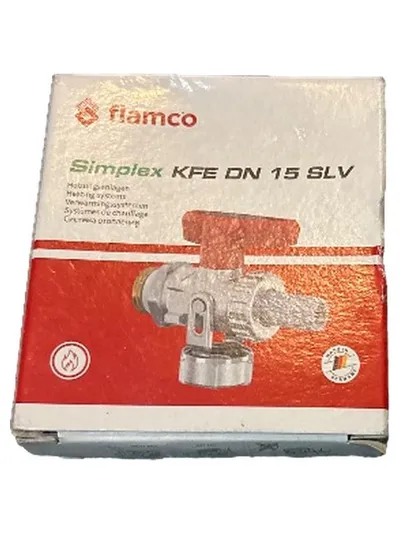 Flamco Simplex KFE DN 15 SLV Ablaufventil Heizung Silber Praktisch