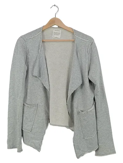 ARMEDANGELS Damen Strickjacke Cardigan Grau Bio-Baumwolle Gr. S