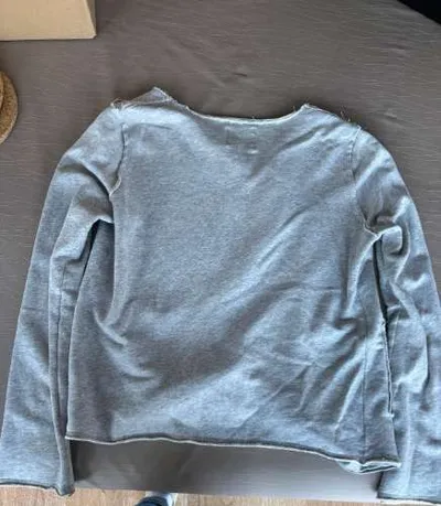ARMEDANGELS Damen Strickjacke Cardigan Grau Bio-Baumwolle Gr. S