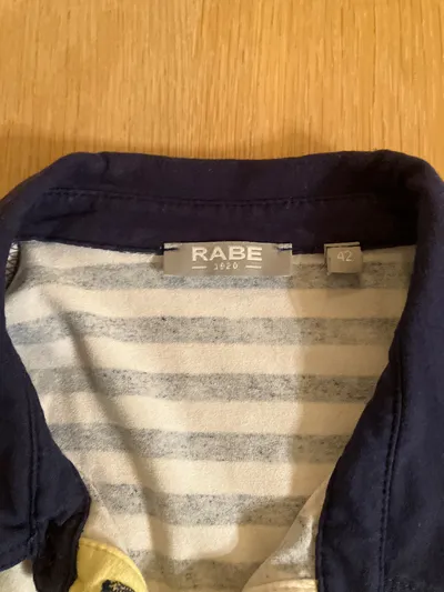 RABE Damen Poloshirt Gr. 42/XL Mehrfarbig Abstrakt Print Kurzarm