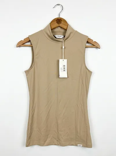 PENN&INK N.Y. Damen Top 32/XXS Beige Casual Polyamid