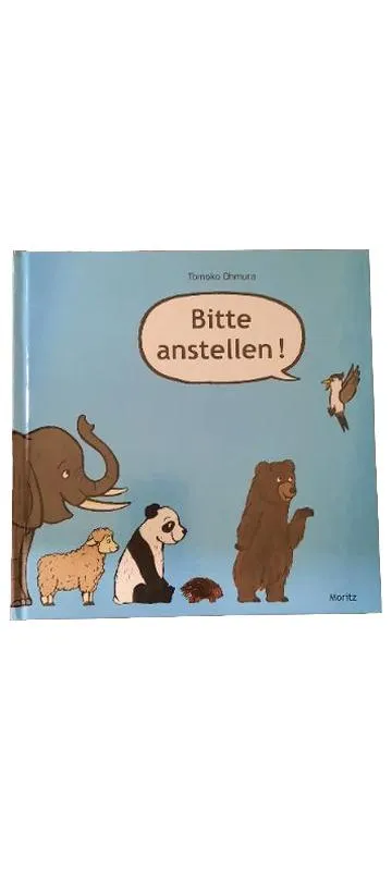Bitte anstellen! Tomoko Ohmura Kinderbuch Moritz Verlag Bilderbuch Tiere