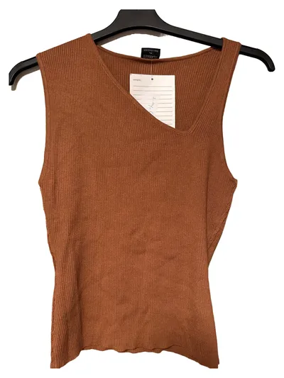 Urban Classics Damen Pullunder Rippstrick Braun Gr. 42;XL Casual Top