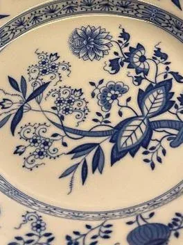 Hutschenreuther Essteller Zwiebelmuster Porzellan Blau 26 cm Traditionell