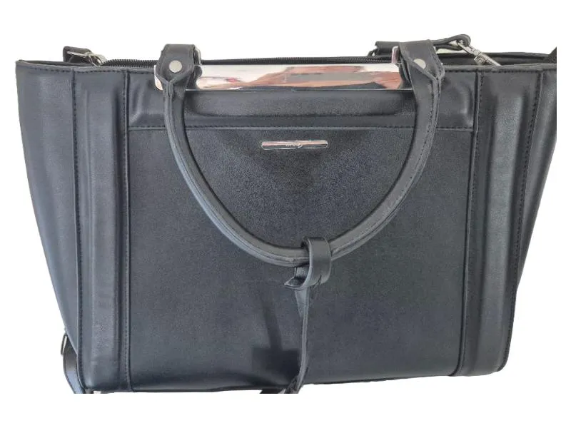 ORSAY Damen Aktentasche Schwarz Elegant Business Handtasche 1