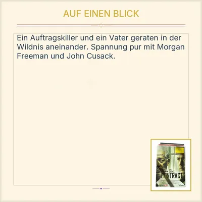 The Contract DVD Morgan Freeman John Cusack Thriller Film deutsch