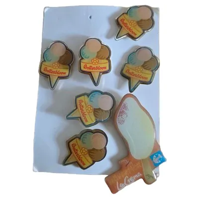 Mövenpick Ansteckpin Set Mehrfarbig Retro Eiscreme Pins Sammlerstück