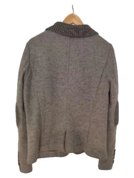 Cinque Damen Strickjacke Blazer Gr. 42 Grau Meliert Leinen Mix Business 2