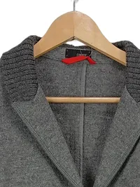 Cinque Damen Strickjacke Blazer Gr. 42 Grau Meliert Leinen Mix Business 3