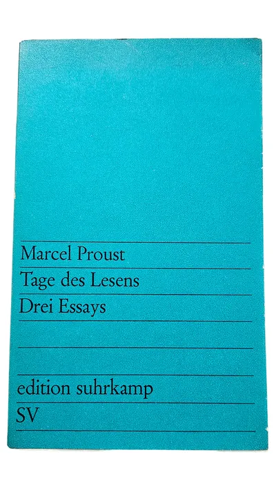 Tage des Lesens von Marcel Proust Essays Suhrkamp Taschenbuch Deutsch Gebraucht