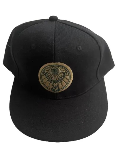 Jägermeister Basecap Kappe Schwarz Hirschkopf Logo Fanartikel Snapback Hut