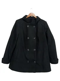 bpc Damen Klassischer Mantel Gr. 46 Schwarz Business Kurzmantel 1