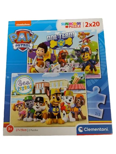 Clementoni Paw Patrol Puzzle 2x20 Teile Supercolor Kinderpuzzle ab 3 Jahre