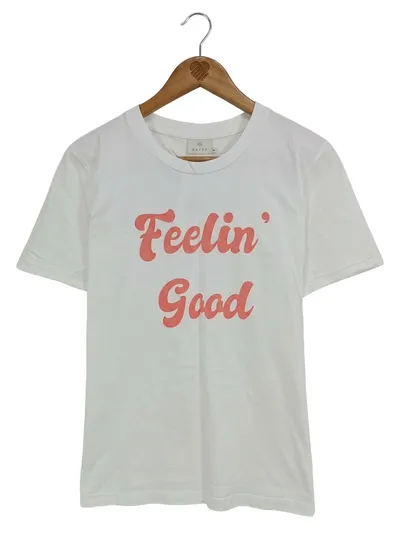 KAFFE Damen T-Shirt Feelin Good Weiß Gr. M 40 Baumwolle Casual