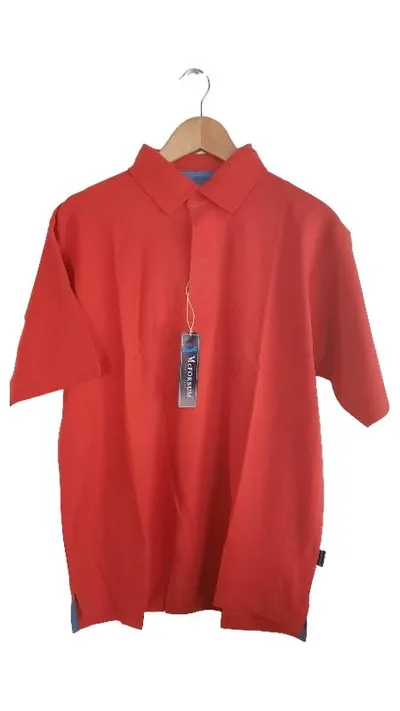 McForsum Herren Poloshirt Rot Gr. M Baumwolle Casual