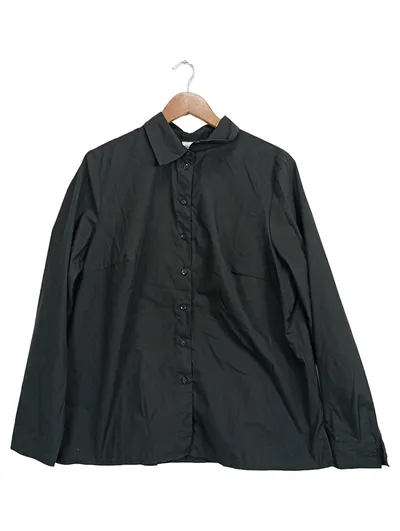 bpc selection Damen Bluse Hemd Gr. 46 Schwarz Basic Business Klassisch