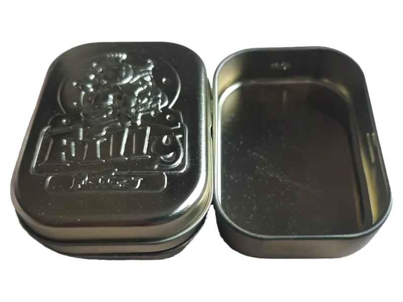 Filly Dose Aufbewahrungsbox Metall Silber Casual Sammeldose 1