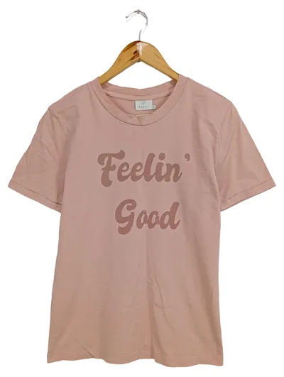 Kaffe Damen T-Shirt Feelin Good Rosa Gr. M/38 Baumwolle Casual
