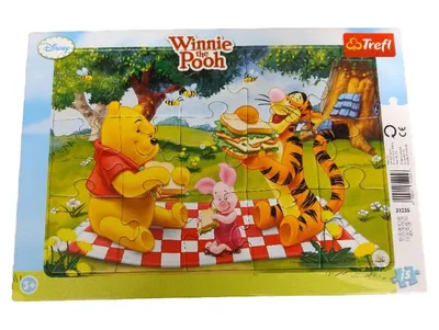 Trefl Disney Winnie the Pooh Puzzle 15 Teile Rahmenpuzzle ab 3 Jahre