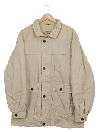 Globe Trotter Herren Outdoorjacke Gr. L Beige Baumwolle Leichtjacke