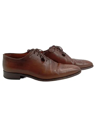 Wexford Herren Oxford Schnürschuhe Leder Braun Brogue Gr. 43 Business