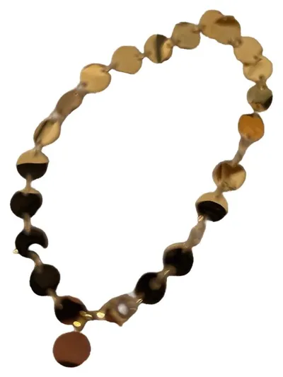 PURELEI Armband Gold Damen 19cm Minimalistisch Uni Metall Alltag