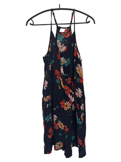 ICHI Sommerkleid Damen Gr. 38/M Mehrfarbig Blumenmuster Casual