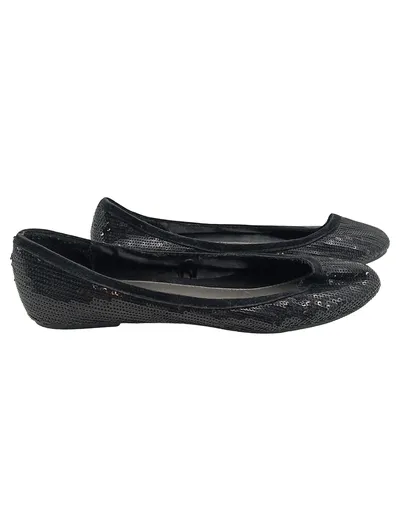 Pimkie Ballerina Damen Gr. 37 Schwarz Pailletten Elegant